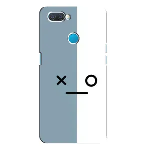 Чехол с рисунком «Серо-белый» для OPPO A12