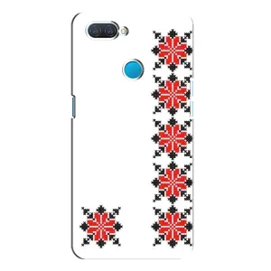 Силиконовый Чехол на OPPO A12 с картинкой Вышиванки (Силуэт вышиванки)