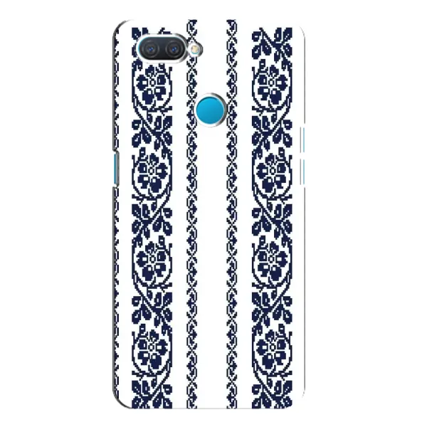 Чехол с рисунком «Синяя вышиванка» для OPPO A12 Чехол с рисунком «Синяя вышиванка» для OPPO A12