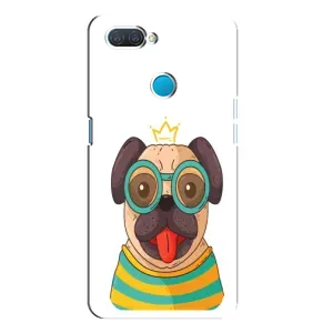 Бампер для OPPO A12 с картинкой "Песики" (Собака Король)