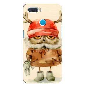 Чехлы с принтом СОВЫ для OPPO A12 (Сова в шапке)