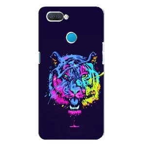 Силиконовый бампер с картинкой животных для OPPO A12 (Тигр-Арт)