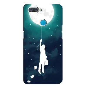 Чехол (ТПУ) с планетами на OPPO A12 (To The moon)