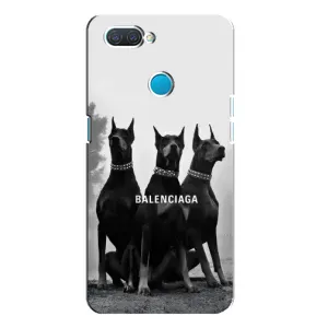 Чехол ДОБЕРМАН для OPPO A12 (Три добермана)
