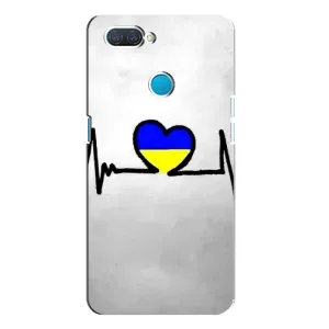 Силиконовый Чехол на OPPO A12 (Я-Украина) (Украинская кардиограмма)