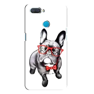 Бампер для OPPO A12 с картинкой "Песики" (В очках)