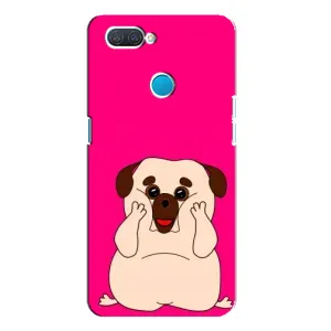Чехол (ТПУ) Милые собачки для OPPO A12 (Веселый Мопсик)