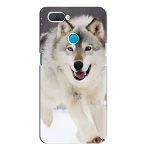 Чехол с Волком на OPPO A12 (Волк на снегу)