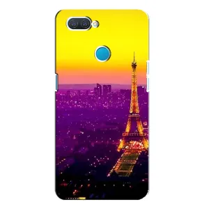 Чехол с Эйфелевой башней на OPPO A12 (Яркая башня)