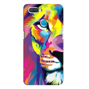 Чехол с картинкой на OPPO A12 (Яркий Лев)