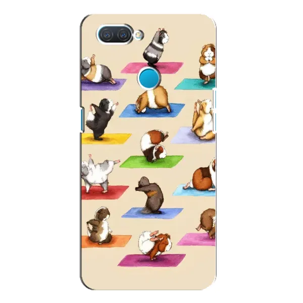 Чехол с рисунком «Ёга свинок» для OPPO A12 Чехол с рисунком «Ёга свинок» для OPPO A12