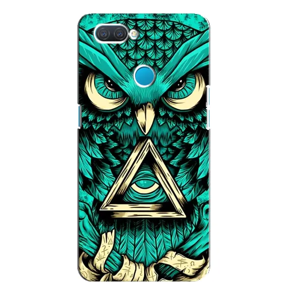 Чехол с рисунком «Зеленая сова» для OPPO A12 Чехол с рисунком «Зеленая сова» для OPPO A12