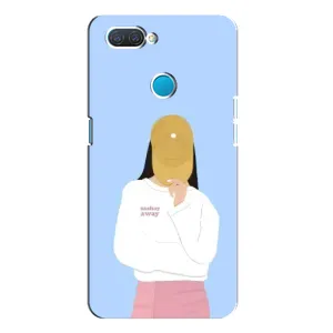 Силиконовый Чехол на OPPO A12 с картинкой Стильных Девушек (Желтая кепка)