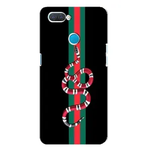 Чехлы Бренд GUCCI для OPPO A12 (Змей Гуччи)