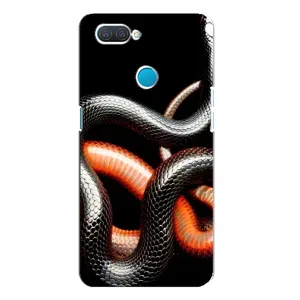 Чехлы с изображением разных животных для OPPO A12 (Змея)