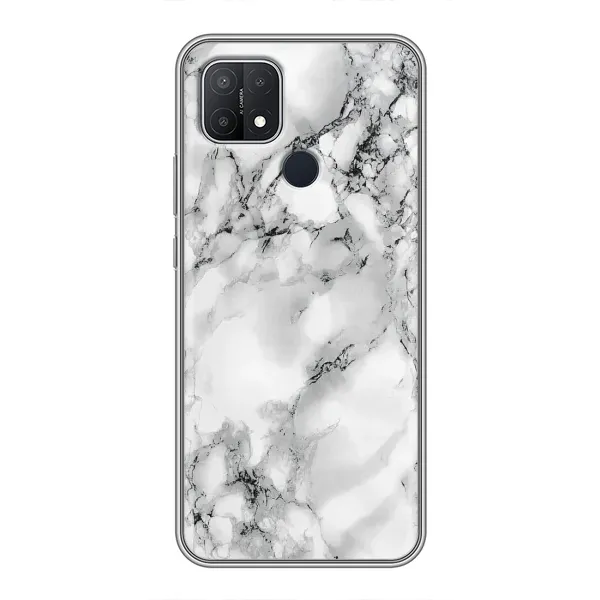 Чехол с рисунком «Белый мрамор» для OPPO A15 Чехол с рисунком «Белый мрамор» для OPPO A15