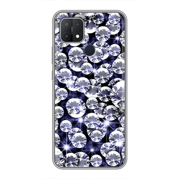 Чехол с рисунком «Бриллианты» для OPPO A15