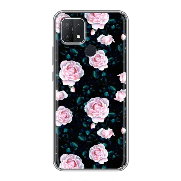 Чехол с рисунком «Чайные розы» для OPPO A15 Чехол с рисунком «Чайные розы» для OPPO A15