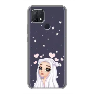 Чохол Стильні дівчата на OPPO A15 (Дівчина та серця)