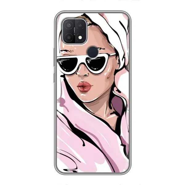 Чехол с рисунком «Девушка в халате» для OPPO A15 Чехол с рисунком «Девушка в халате» для OPPO A15