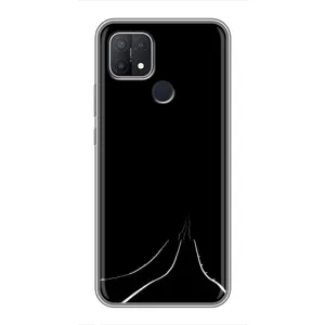 Чехол с картинками на черном фоне для OPPO A15 (Дорога)