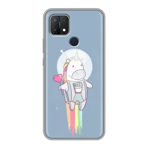 Чохол Unicorn на OPPO A15 (Єдинорог космонавт)