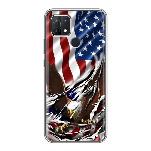 Чехол с рисунком «Флаг USA» для OPPO A15