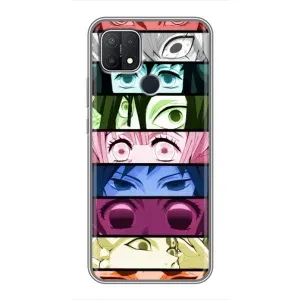 Силіконові чохлі з очіма Anime для Оппо А15 (Очі Хашира)