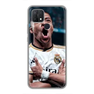 Чехол (TPU) с Футболистом на OPPO A15 (Гол Мбаппе)