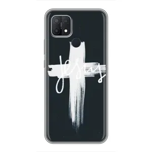 Чехлы для Оппо А15 (Крест Иисуса) (Jesus)