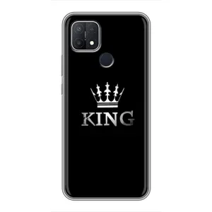Чохол (Корона на чорному фоні) для Оппо А15 (KING)