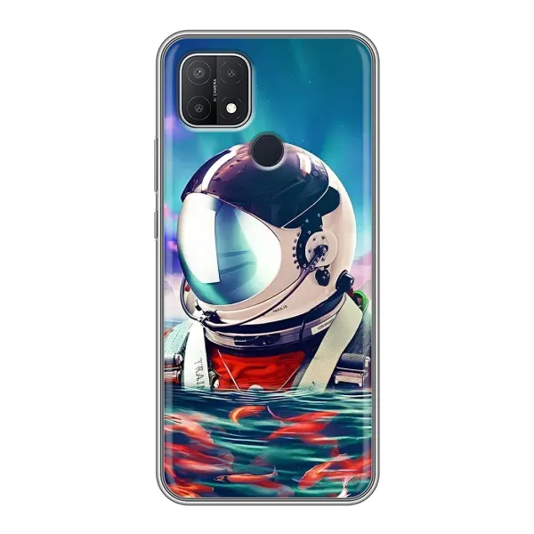 Чехол с рисунком «Космонавт в воде» для OPPO A15 Чехол с рисунком «Космонавт в воде» для OPPO A15
