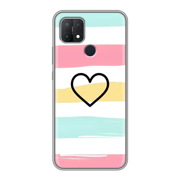 Чехол с рисунком «Красивое сердечко» для OPPO A15 Чехол с рисунком «Красивое сердечко» для OPPO A15