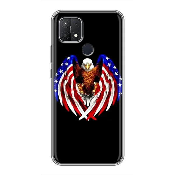 Чехол с рисунком «Крылья США» для OPPO A15
