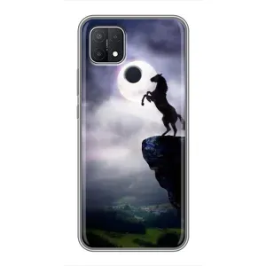 Чехлы с изображением разных животных для OPPO A15 (Лошадь)