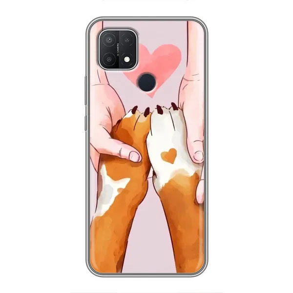 Чехол с рисунком «Любовь к собакам» для OPPO A15 Чехол с рисунком «Любовь к собакам» для OPPO A15