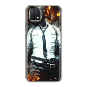 Чохол з картинкою "Герой Pubg" на OPPO A15 (Man Пубг)