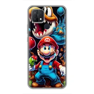 Чехол с рисунком «Марио» для OPPO A15