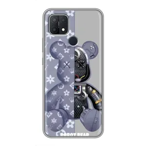 Силіконовий чохол для OPPO A15 (Ведмідь Louis Vuitton)