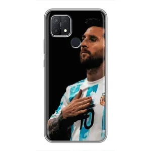 Чехлы Лео Месси Аргентина для OPPO A15 (Месси Капитан)