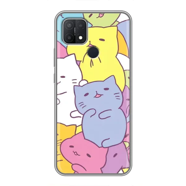 Чехол с рисунком «Милые котики» для OPPO A15 Чехол с рисунком «Милые котики» для OPPO A15