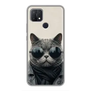 Чехол на тематику: Коты для OPPO A15 (Модный кот)
