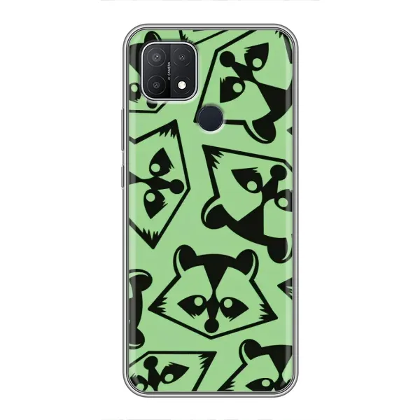 Чехол с рисунком «Мордочки Енота» для OPPO A15