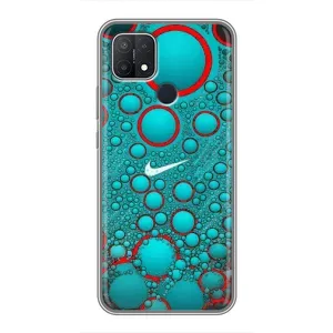 Силіконовый Чохол на OPPO A15 з картинкою НАЙК (Найк зелений)