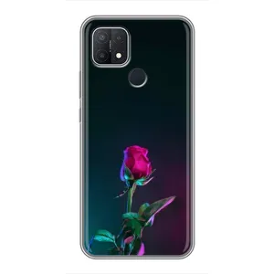 Чохли з принтом Троянд для OPPO A15 (Нічна троянда)