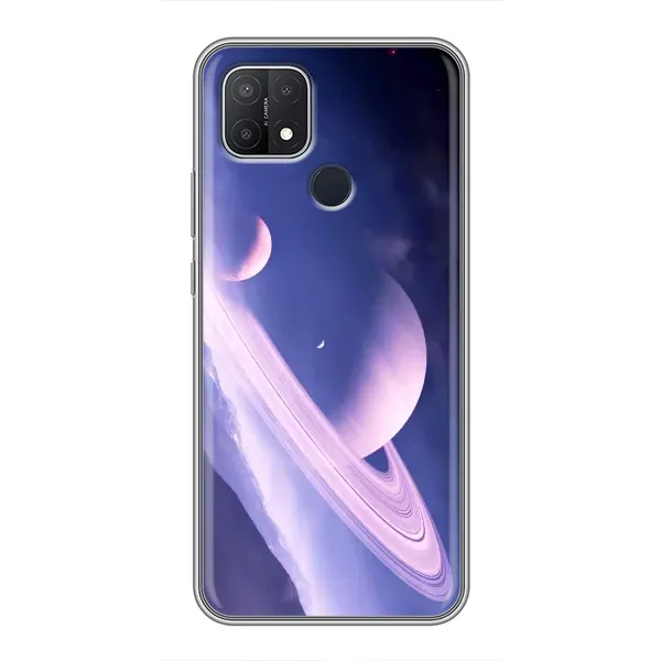 Чехол с рисунком «Планета в космосе» для OPPO A15