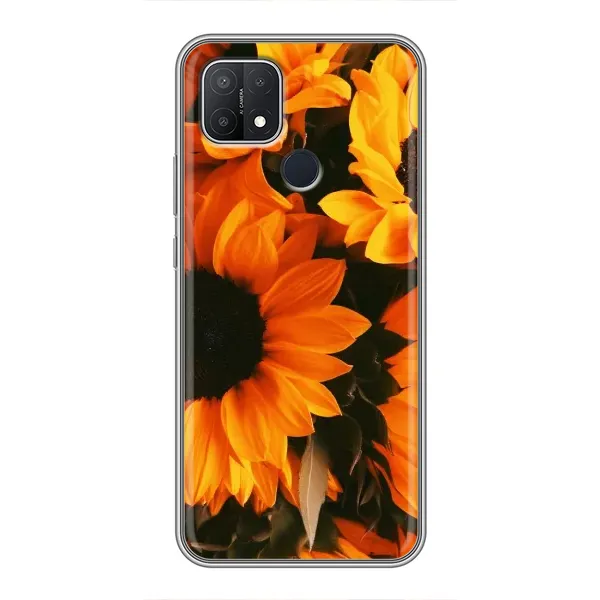 Чехол с рисунком «подсолнухи» для OPPO A15 Чехол с рисунком «подсолнухи» для OPPO A15