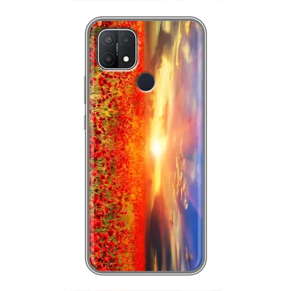 Чехол с рисунком «Поле тюльпанов» для OPPO A15 Чехол с рисунком «Поле тюльпанов» для OPPO A15