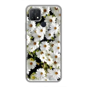 Чохол з ромашками на OPPO A15 (Рамка в ромашках)