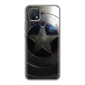 Чохол с Щітом Капітана Америки на OPPO A15 (Ретро Щит Капітана)